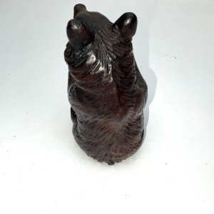 Super carved late victorian desk tops aid, bear with outstretched arms to hold the pen small brass container for ink, all in perfect condition standing 12 cm width of 6 cm depth being 10 cm, offering free delivery worldwide reference sb. Tel: we accept online payments for all our items listed: bank transfer cash on collection personal cheques or if wishing over the phone using your debit or credit cards, also doing layby payments plan, or email giving your address details & contact number and we shall send you your items invoice to make