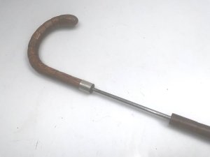 Excellent in all ways condition looks and quality, having length in total of 90 cm across crooks handle 14 cm sticks diameter from handle 2 cm tapering down to ferule 15 mm, from steels tip to top of handle being 83 cm, offering free uk delivery reference lc5, tel: we accept online payments for all our items listed: bank transfer cash on collection personal cheques or if wishing over the phone using your debit or credit cards, also doing layby payments plan, or email giving your address details & contact number and we shall send you your items invoice to make