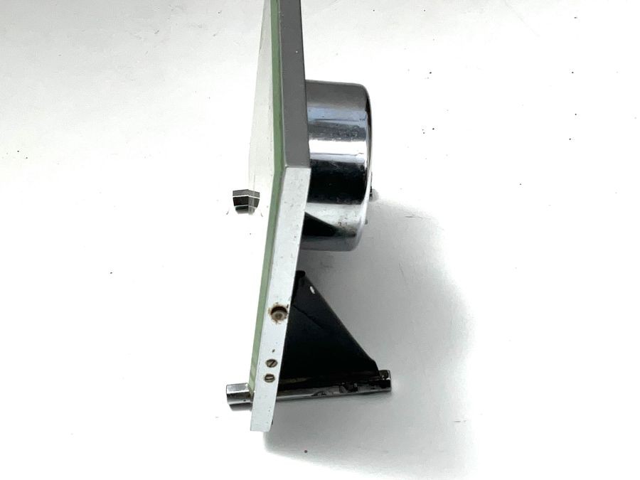 Clock Art Deco Mantle Chrome Frame