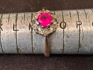 Treasures Of St. Andrews Rubie & Diamonds Cluster Ring