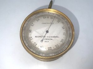 Rarest Regretti & Zambra Barometer/thermometer/compass