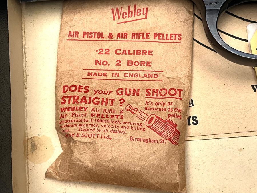Webley Premier .22 Pistol Original Box