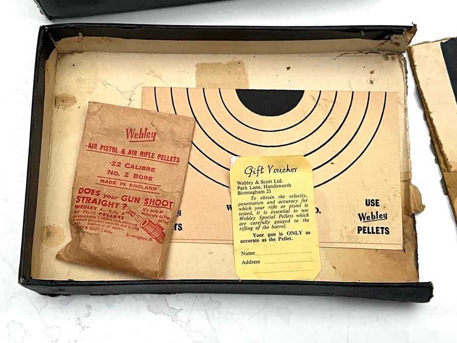Webley Premier .22 Pistol Original Box