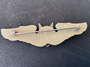 Badge in excellent condition circa 1941 full sized solid silver