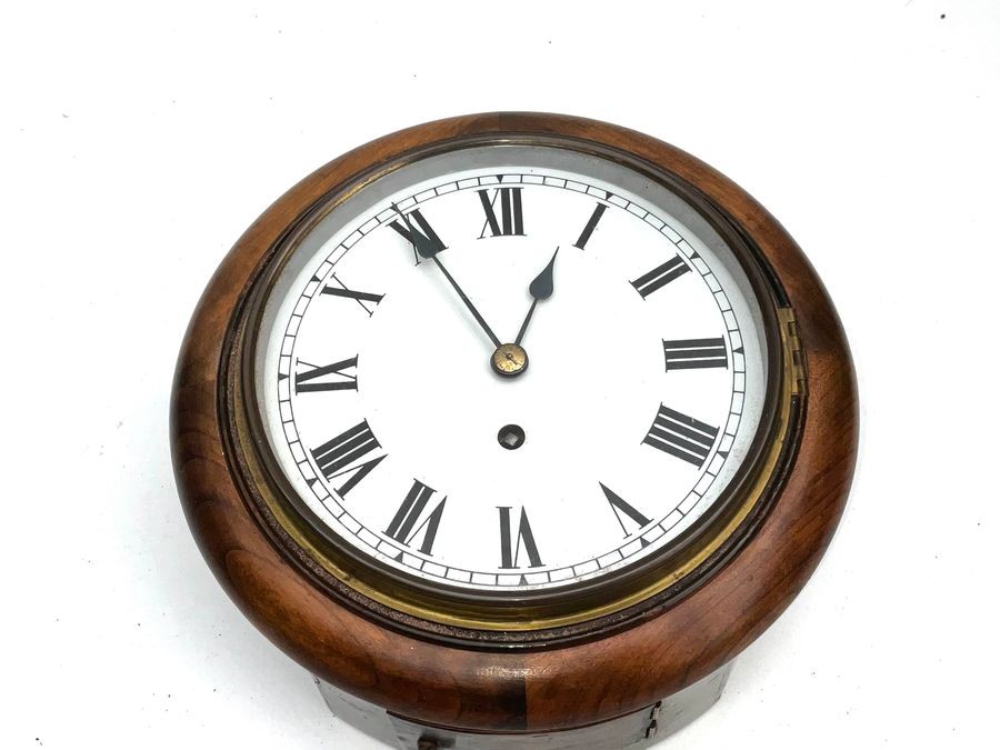 Primary image for Wall Clock Round Mahogany 8 Day