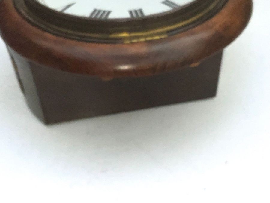 Wall Clock Round Mahogany 8 Day