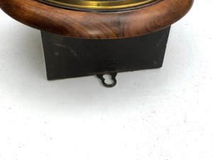 Superb small wall clock, english 8 day movement overall diameter of 29 cm height being 14 cm clocks in excellent working order condition is good nice clean dial comes with the key and pendulum,