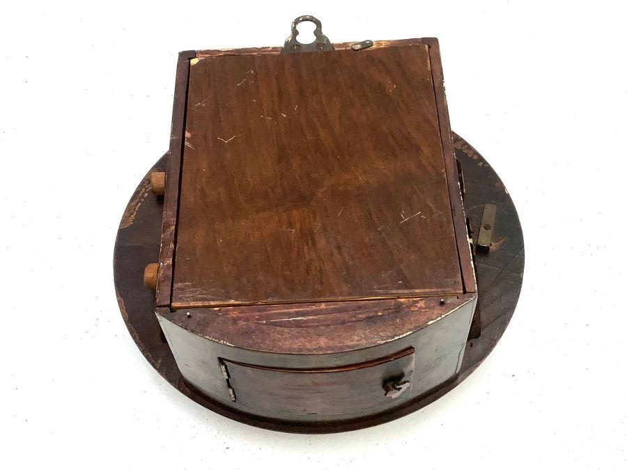 Wall Clock Round Mahogany 8 Day