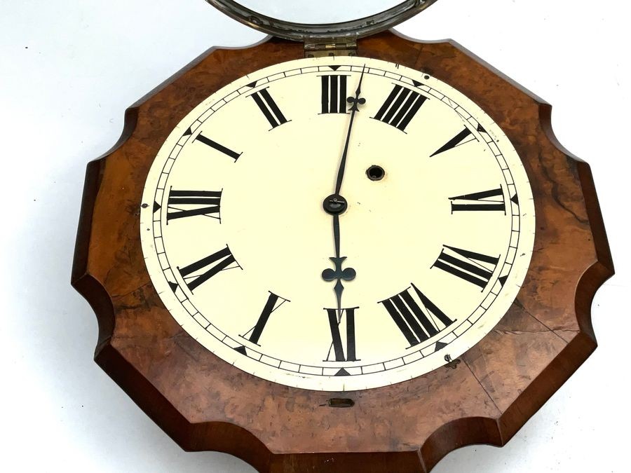 American Wall Clock Walnut Cased