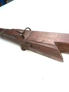 Still in reasonable good condition action works as it should very heavy length in total of 163 cm height 9 cm depth 6 cm mid 17th century possibly saw action during english civil war,