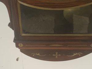 Superb brass inlaid rosewood cased clock, convex dial a framed movement, dial by finnimore named london firm dial’s diameter is 30 cm length of clock 36 cm height 56 cm depth 18 cm, movement is of 8 day duration and has been fully serviced re bushed new spring, ready for clocks next 200 years of service, offering free delivery worldwide reference bbb tel: we accept online payments for all our items listed: bank transfer cash on collection personal cheques or if wishing over the phone using your debit or credit cards, also doing layby payments plan, or email giving your address details & contact number and we shall send you your items invoice to make
