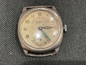 Goldsmiths & Silversmiths Mans Silver Wristwatch