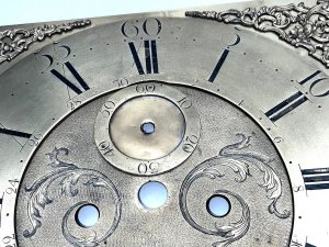 Said to have been the best of his time comes this superb 13 inch square 8 day dial, ideal replacement to enhance ones dreary clock,