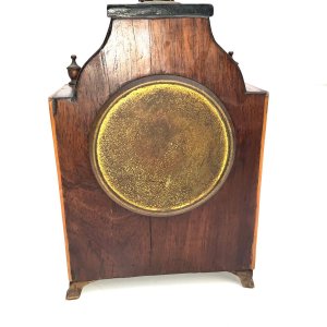 Good working order keeping excellent time 8 day duration open escapement balance, nice pagoda top mahogany with stringing case, clocks just today been cleaned and overhauled, stands 22 cm length 14 cm depth 7 cm, offering free delivery uk reference frws tel: we accept online payments for all our items listed: bank transfer cash on collection or if wishing over the phone using your debit or credit cards, also doing layby payments plan, or email giving your address details & contact number and we shall send you your items invoice to make
