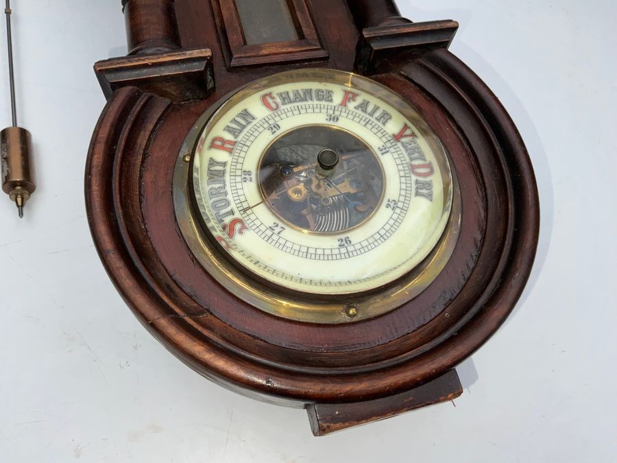 Superb Petite Wall Clock With Barometer