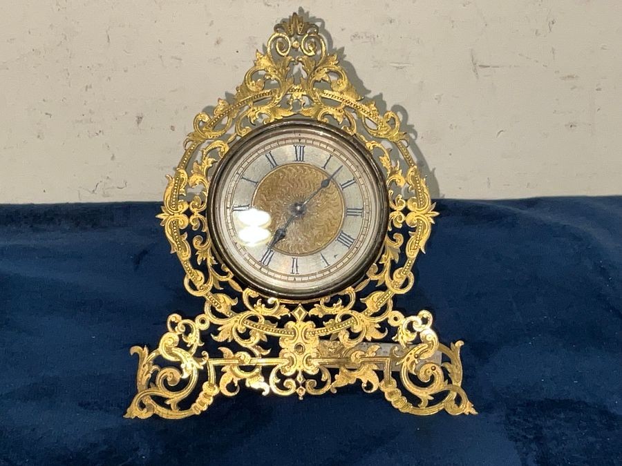 Primary image for Gilted Filigree Framed Desk Clock