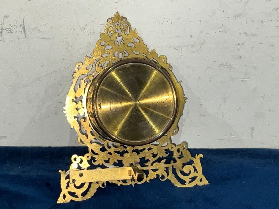 Gilted Filigree Framed Desk Clock