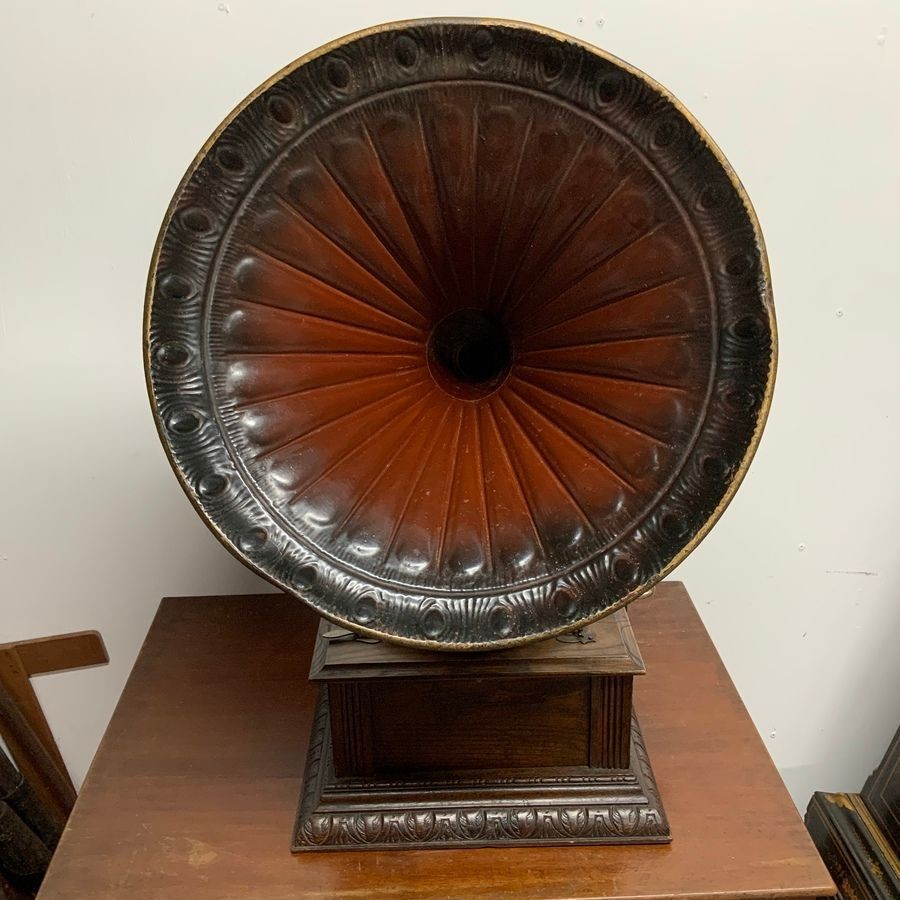 Primary image for Horned Gramophone 1920’s Oak Cased