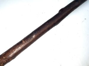 Plain and simple comes this late 19th century country mans type stick, from the ash tree quite strong and sturdy, has wonderful club root grip end, length in total of 92 cm across the grips diameter being 5 cm the sticks diameter from grips 3 cm tapering down to ferule 2 cm from steel tip to top of grips 86 cm, offering free uk delivery reference, kl11. Tel: we accept online payments for all our items listed: bank transfer cash on collection or if wishing over the phone using your debit or credit cards, also doing layby payments plan, or email giving your address details & contact number and we shall send you your items invoice to make