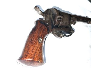 1850’s pin fire revolver 7 mm obsolete ammunition no licence required double action cocks and fires, length 18 cm height 9 cm depth of 5 cm, condition is quite good too make great addition to one’s collection, offering free delivery uk reference drc5 tel: we accept online payments for all our items listed: bank transfer cash on collection or if wishing over the phone using your debit or credit cards, also doing layby payments plan, or email giving your address details & contact number and we shall send you your items invoice to make