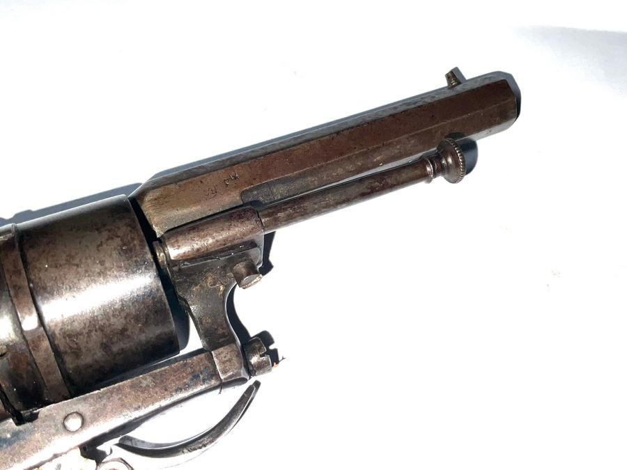 Revolver Pin Fire 7 Mm Belgium