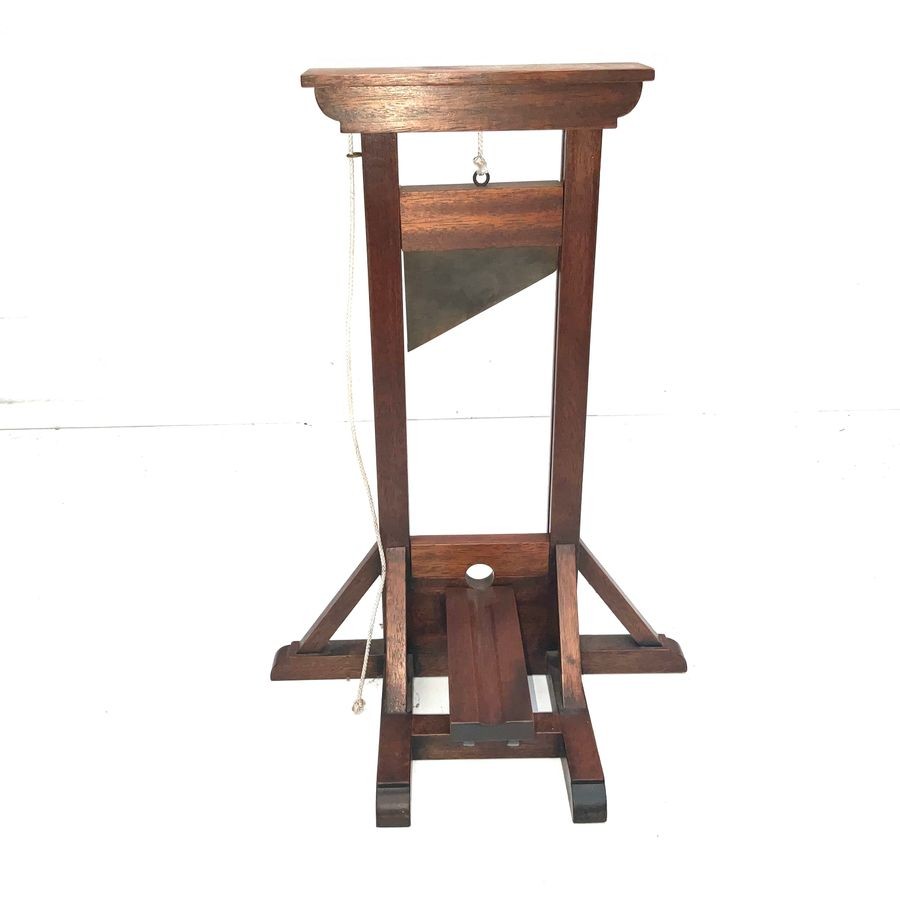 Guillotine Mahogany French Cigars Cutter.