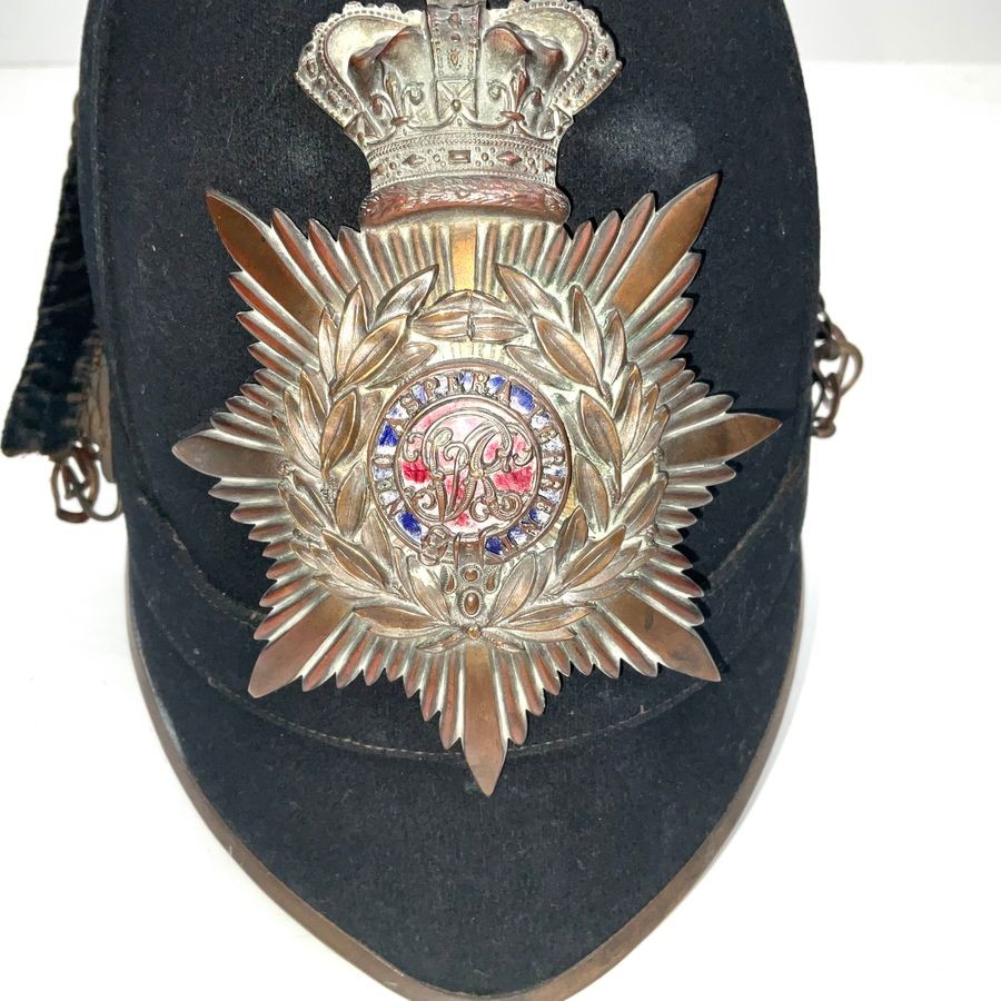 Royal Military Academy Sandhurst Officers 1878 Pattern Blue Cloth Helmet