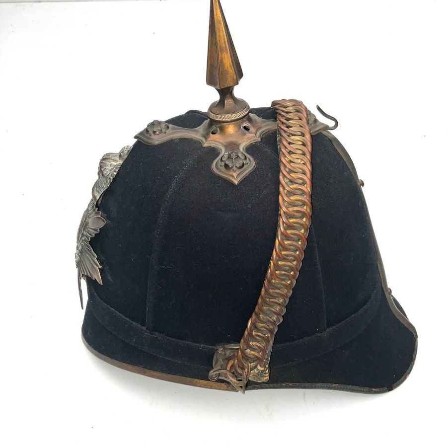 Royal Military Academy Sandhurst Officers 1878 Pattern Blue Cloth Helmet