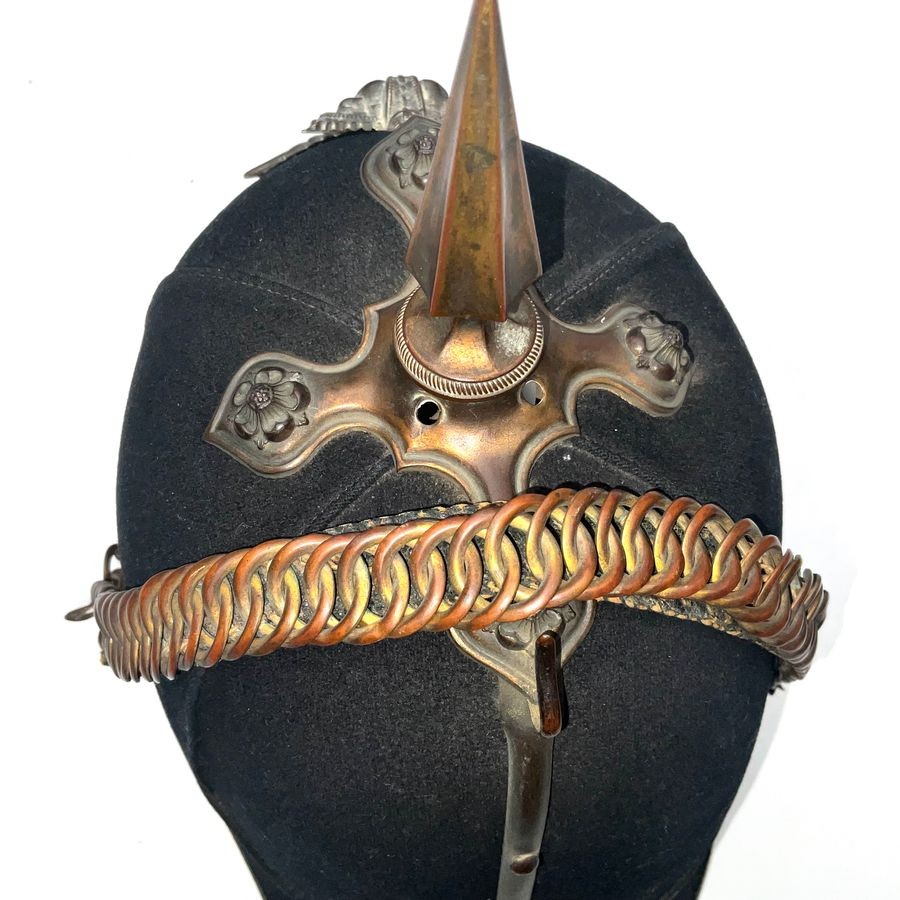 Royal Military Academy Sandhurst Officers 1878 Pattern Blue Cloth Helmet