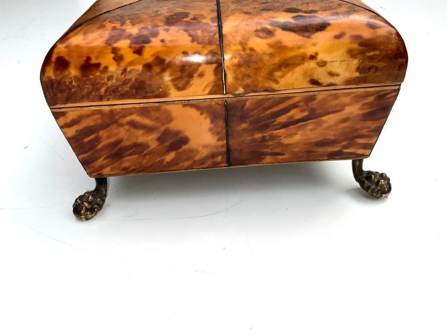Tortoise Shell Ladies Table Top Sewing Box