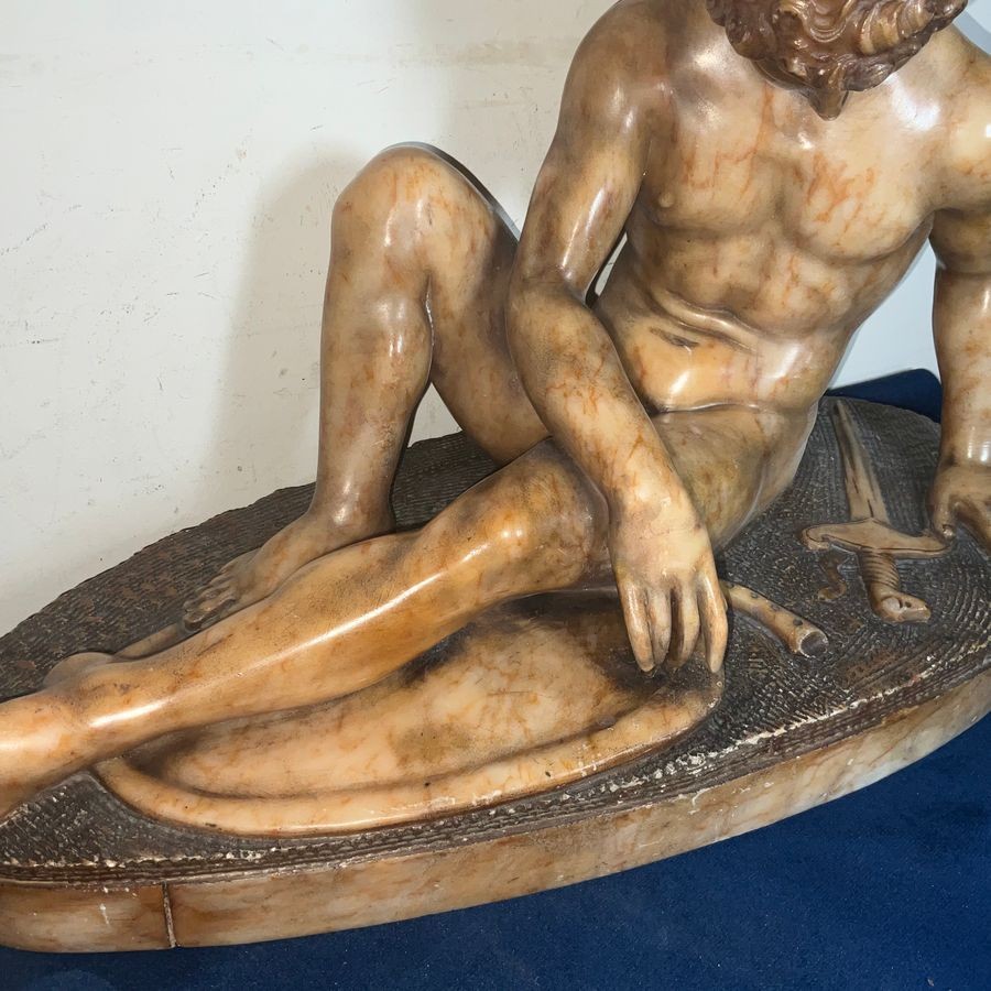 Grand Tour, The Dying Gaul. Marble Figure Circa 1750