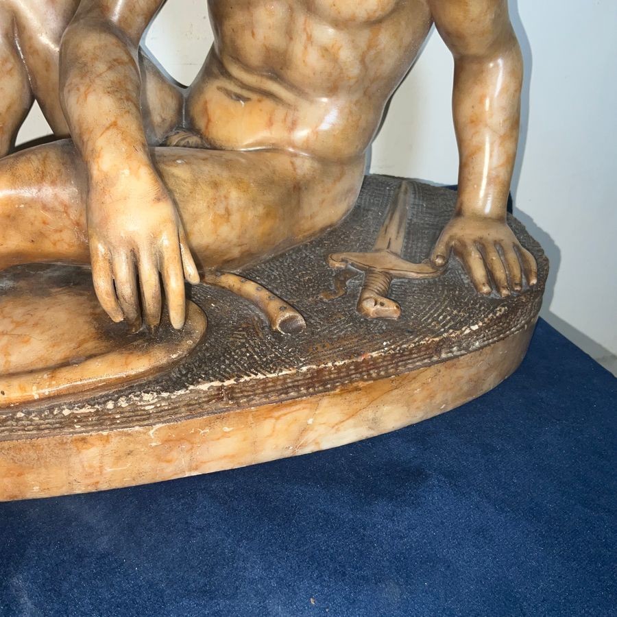 Grand Tour, The Dying Gaul. Marble Figure Circa 1750