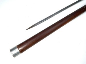 Captain j c mcleod monorail fife hallmarked silver top for birmingham 1900's the sticks a robust malacca length being 96 cm tops diameter of 4 cm sticks diameter from tops 3 cm tapering down to ferule 2.5 cm, from steels tip to top of handle being 91 cm,