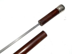 Captain j c mcleod monorail fife hallmarked silver top for birmingham 1900's the sticks a robust malacca length being 96 cm tops diameter of 4 cm sticks diameter from tops 3 cm tapering down to ferule 2.5 cm, from steels tip to top of handle being 91 cm,