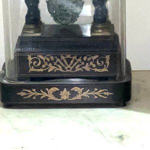 Superb clock with silk suspension. Clock is in very good condition and in perfect working order, large glass dome that’s perfect and original the clock when on it’s original base stands an impressive 63 cm length across base of 31 cm depth of base 21 cm, offering free delivery uk reference ums. Tel: we accept online payments for all our items listed: bank transfer cash on collection or if wishing over the phone using your debit or credit cards, also doing layby payments plan, or email giving your address details & contact number and we shall send you your items invoice to make