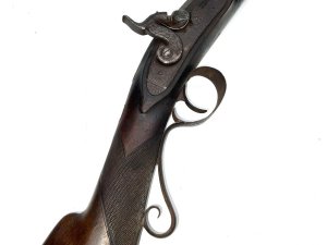 Conversion from flintlock, beautiful rifle excellent balance and weight right hand butt. Action works as it should ideal for black powder enthusiasts, overall length of 120 cm heights 18 cm depth being 5 cm, offering free uk delivery reference dbsd5. Tel: we accept online payments for all our items listed: bank transfer cash on collection or if wishing over the phone using your debit or credit cards, also doing layby payments plan, or email giving your address details & contact number and we shall send you your items invoice to make