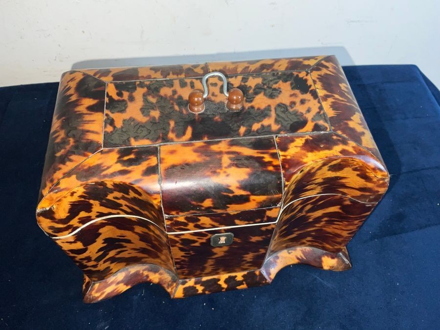 Tortoise Shell Tea Caddy Circa 1750’s One Of The Best