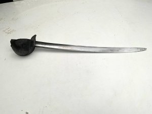 Having restoration, comes this early french navy cutlass along the lines of the british figure of eight famous one, a true relic of sail.