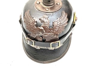 Helmets in reasonable condition for its age, medium in size, early 1914-15 era, height of 23 cm width 18 cm depth 24 cm