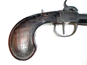 Belgium box lock percussion .550 smooth bore with spring bayonet made by antoine ronge 1764-1834 comes in good working order, nice pirouette inlays to pistols grip length in total with bayonet folded of 30 cm height 14 cm depth being 25 mm, offering free uk delivery reference dbss. Tel: we accept online payments for all our items listed: bank transfer cash on collection or if wishing over the phone using your debit or credit cards, also doing layby payments plan, or email giving your address details & contact number and we shall send you your items invoice to make