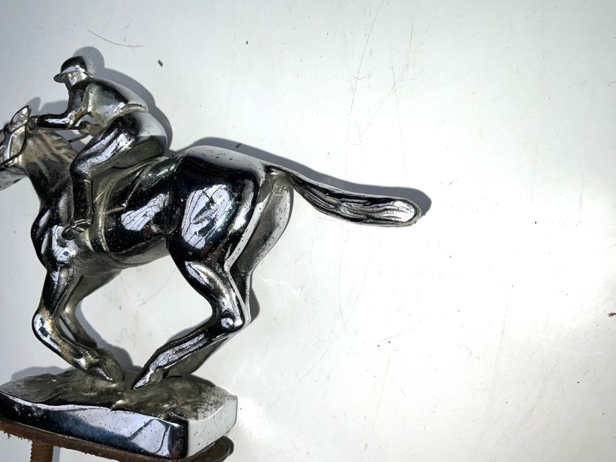 Horse And Jockey Car Mascot