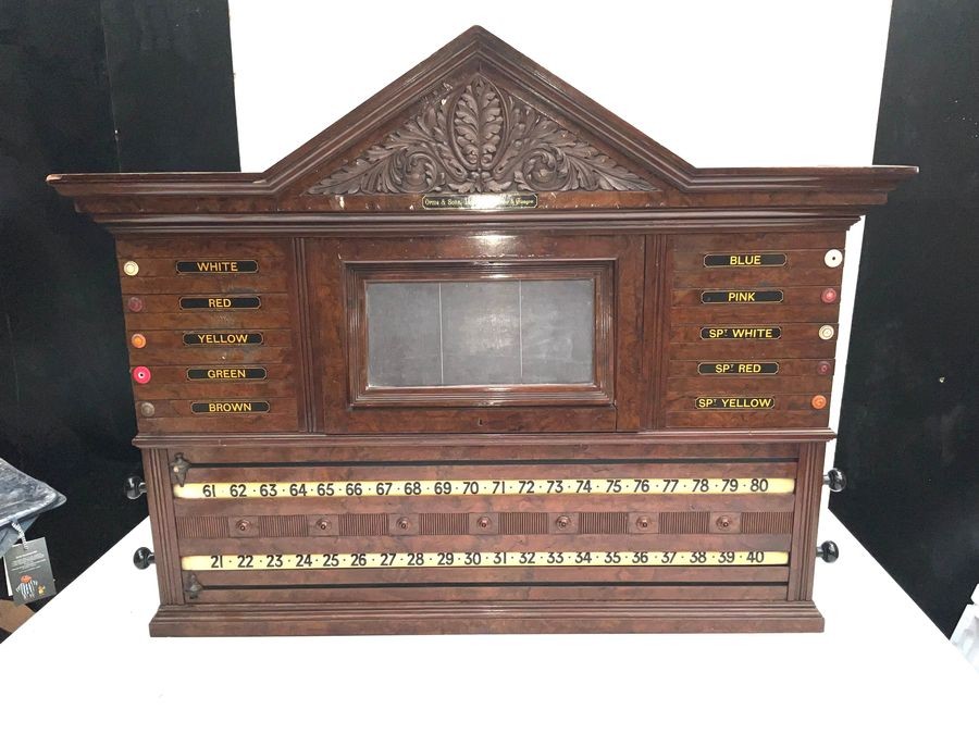 Primary image for Antique  Billiards, Snooker & Life Pool Scoreboard / Circa: 1860's