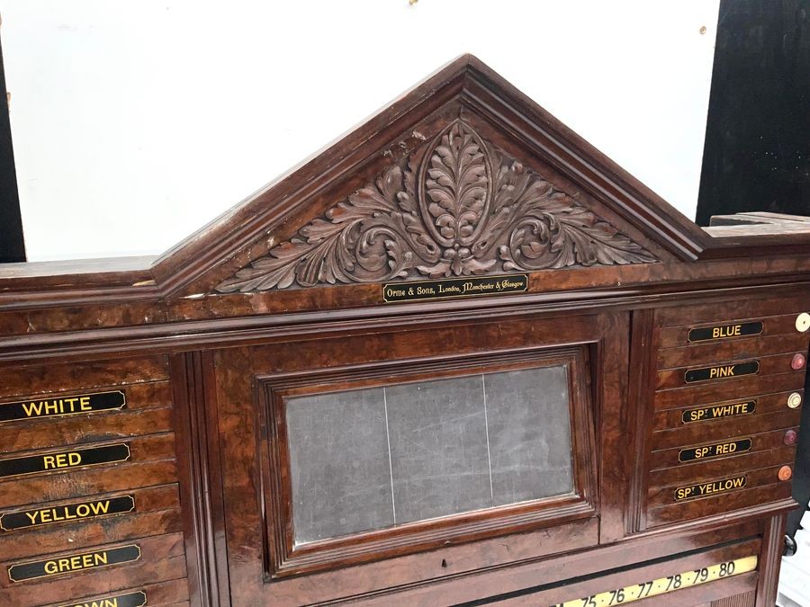 Antique  Billiards, Snooker & Life Pool Scoreboard / Circa: 1860's