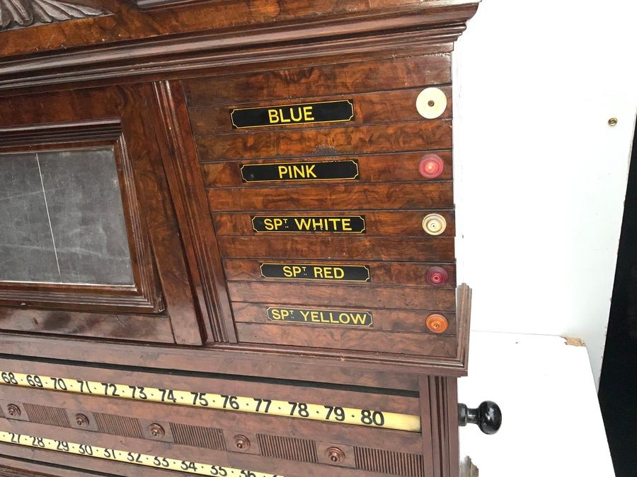 Antique  Billiards, Snooker & Life Pool Scoreboard / Circa: 1860's