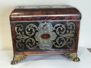 18th century english superbly inlaid comes complete, has some blemishes of time but still an exceptional good looking piece, has the original key which fully works the lock, the length is 20 cm height 16 cm and depth 12 cm all measurements to the nearest, offering free uk delivery reference bbs. Tel: we accept online payments for all our items listed: bank transfer cash on collection personal cheques or if wishing over the phone using your debit or credit cards, also doing layby payments plan, or email giving your address details & contact number and we shall send you your items invoice to make