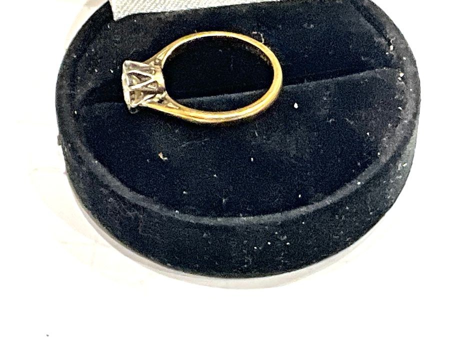 Solitaire Diamond 18ct Ring.