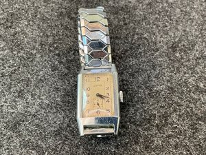 Mans Cyma Tank Watch & Stainless Steel Bracelet
