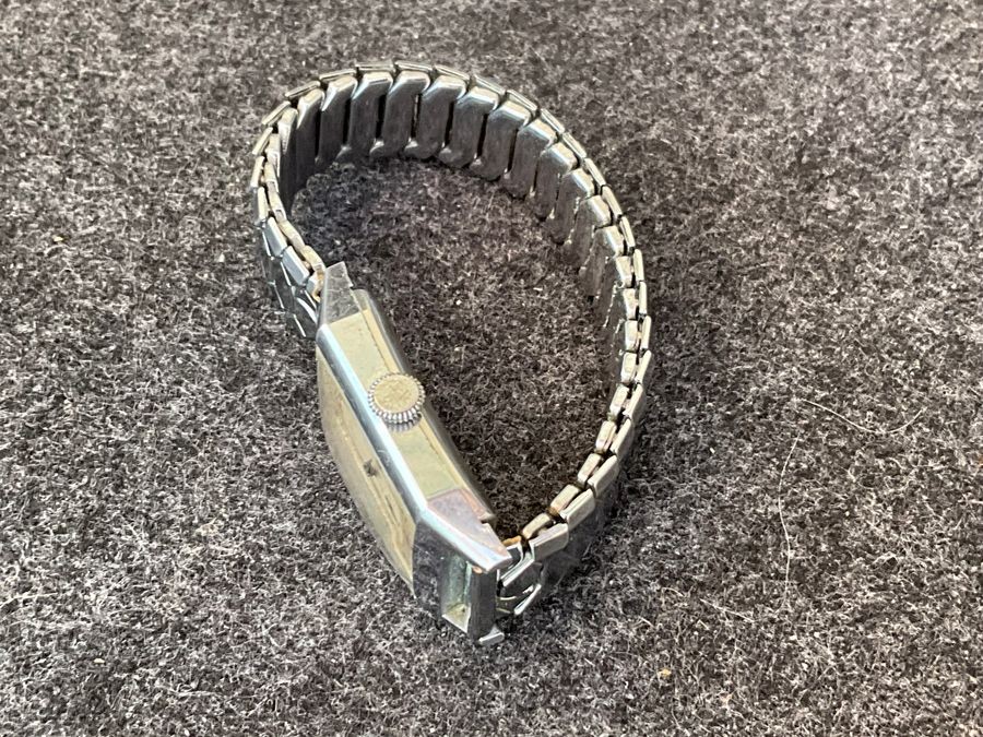 Mans Cyma Tank Watch & Stainless Steel Bracelet
