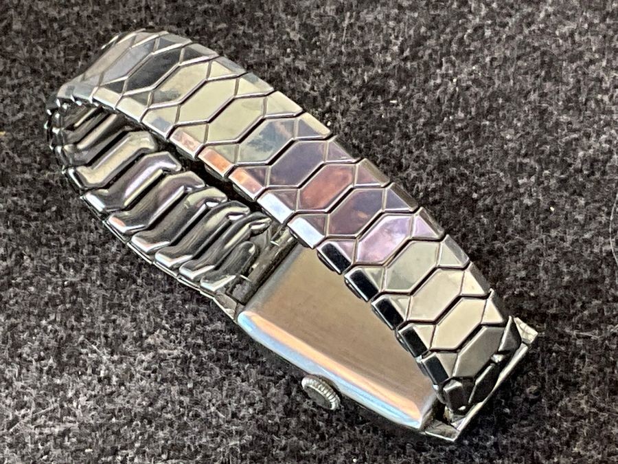 Mans Cyma Tank Watch & Stainless Steel Bracelet