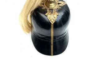 Superb helmet has officers name written inside, missing chin strap and side clip otherwise a wonderful helmet, ideal display, high ranking officer would have worn this, stands 30 cm high length 18 cm depth being 29 cm, offering free delivery worldwide reference bbs tel: we accept online payments for all our items listed: bank transfer cash on collection or if wishing over the phone using your debit or credit cards, also doing layby payments plan, or email giving your address details & contact number and we shall send you your items invoice to make